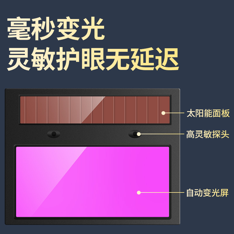 Premium Solar Automatic Adjustable Welding Face Shield Helmet for TIG Welding Worker with Anti-Bright Light Helmet