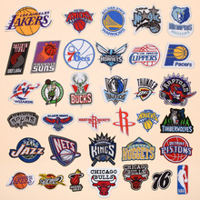 君乐篮球队logo刺绣布贴徽章衣服补丁贴 球队标志NBA刺绣徽章队徽
