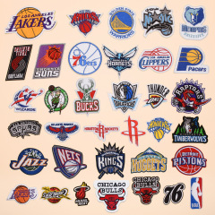 Junle Basketball Team Logo Embroidered Cloth Badge Clothing Patch Team Logo NBA Embroidered Badge Team Logo
