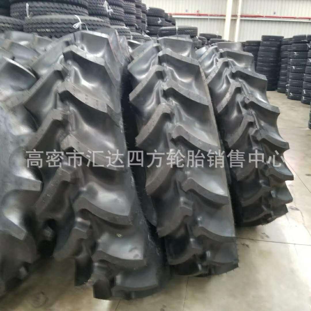 现货供应18.4-38加宽水田高花轮胎 鹰勾半高花农用拖拉机 批发