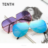 Metal sunglasses suitable for men and women, glasses solar-powered, European style