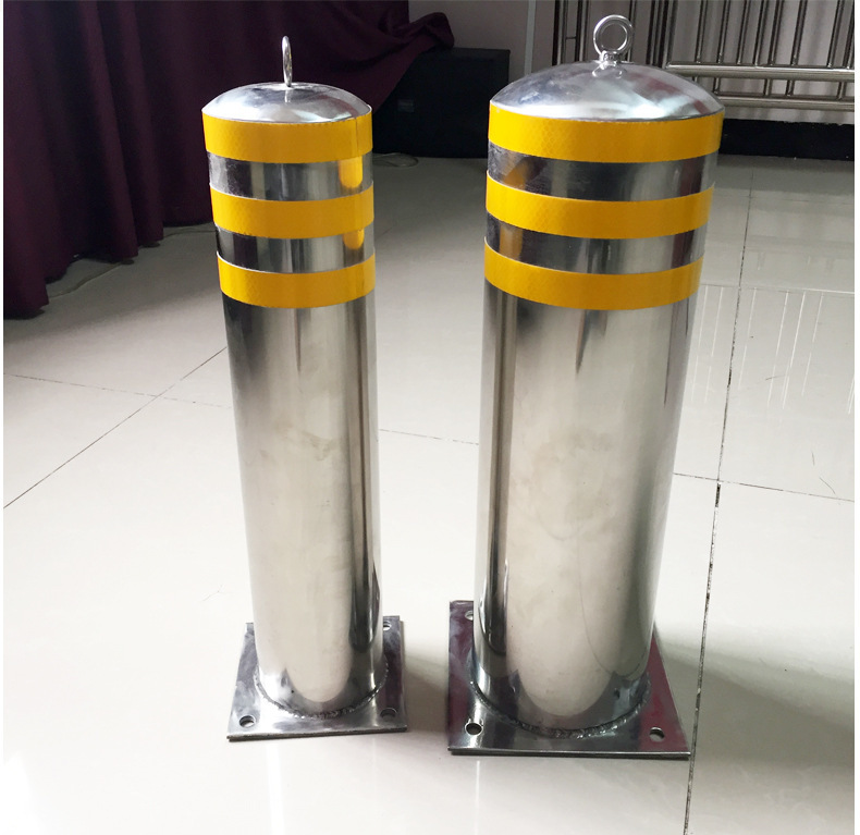 警示柱广场商场隔离路桩警示柱不锈钢柱固定活动预埋款反光围栏