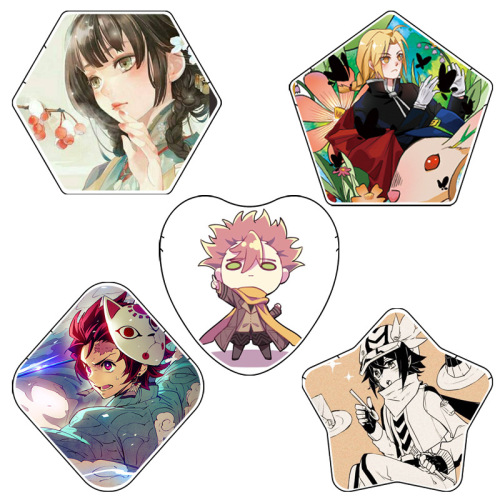 Mantune Graphic Transparent Pin Case: Creative Design Sticker Covers Featuring Pentagrams, Hexagons, and Rhombuses