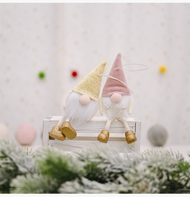 Christmas Decoration Flannel Faceless Doll Hanging Leg Pendant display picture 7