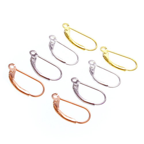 925 Pure Silver French Ear Hook DIY Pure Silver Jewelry Accessories French Ear Hook D-Shaped Clasp Jewelry Accessories Wholesale