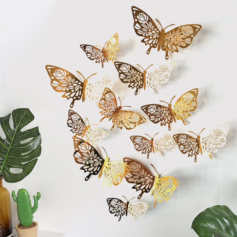 Cute Butterfly Paper Wall Sticker Wall Art display picture 2