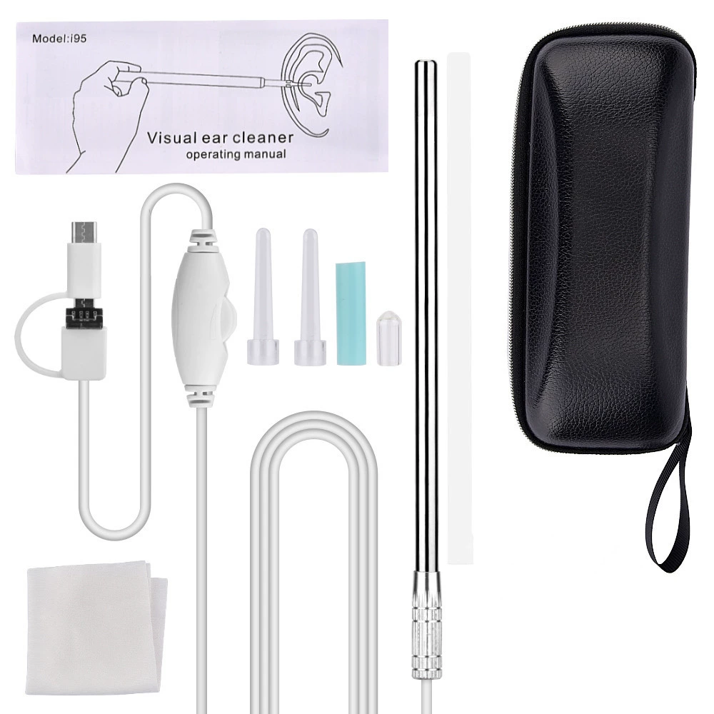 Визуальный уход за ушами USB три-в-одном открытый отоскоп для ушного канала 5,5 мм визуальный эндоскоп высокой четкости совок для ушей