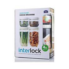 乐扣储物罐4件套 塑料密封储物罐套装 INL301S001