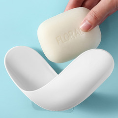 免打孔瀝水塑料肥皂盒創意壁掛式塑料香皂盒衛生間浴室置物架皂盒