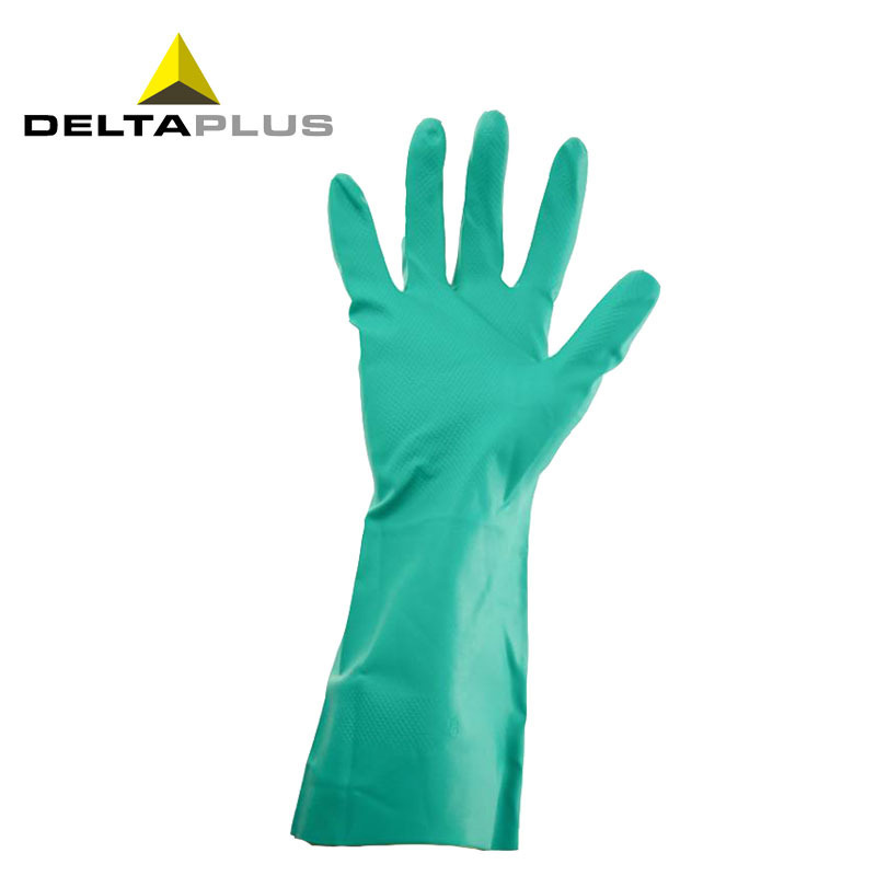 代尔塔 201802 丁腈防化耐磨防油防滑棉衬里食品防滑防化手套