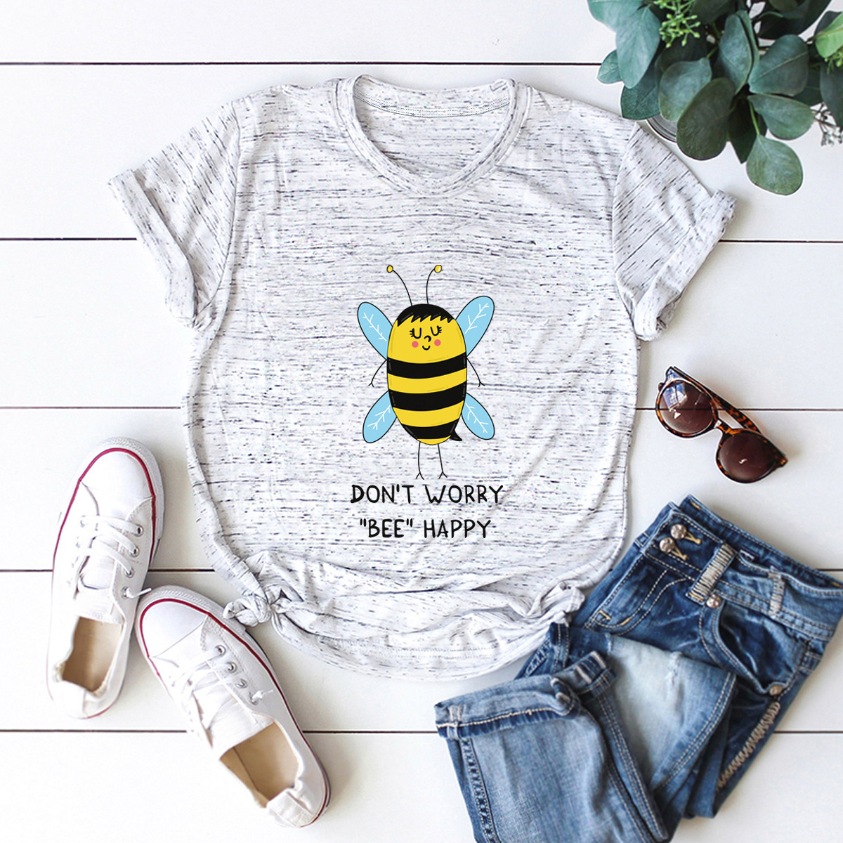 casual bee short sleeve women s t-shirt NSSN1764