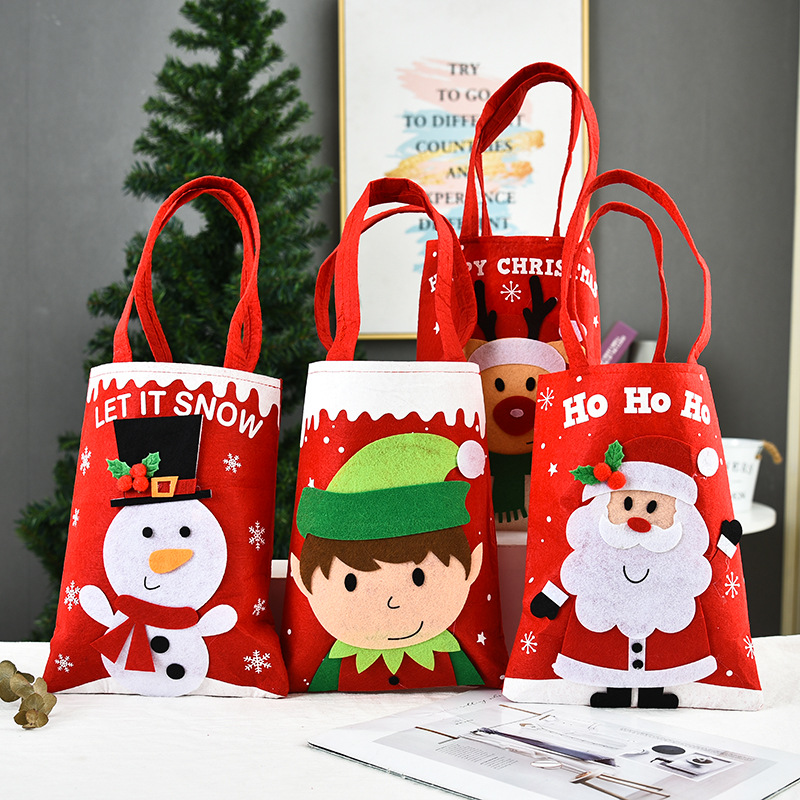 Creative Christmas Decoration Three-dimensional Doll Candy Tote Bag Wholesale Nihaojewelry display picture 9