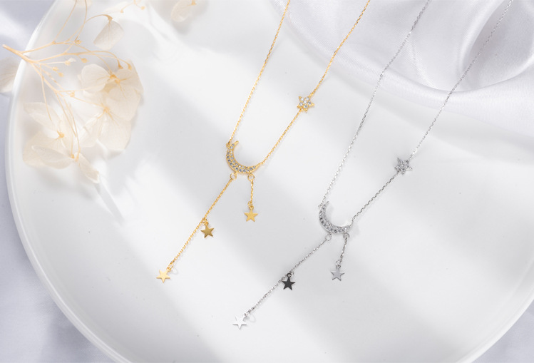 Moon Tassel Necklace