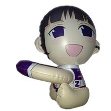 批发PVC充气机器人 可充气卡通公仔模型玩具 可加印LOGO