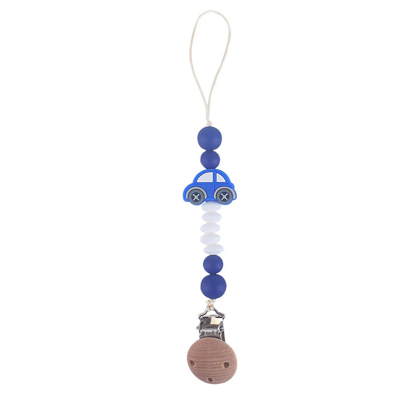 Suministros para bebés Beech juguete mordedor bebé calmante silicona coche chupete cadena bebé mordedor cadena anti-caída