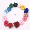 Small hair band contains rose, clothing, accessory handmade, 1.5cm, polyester, thin weaving