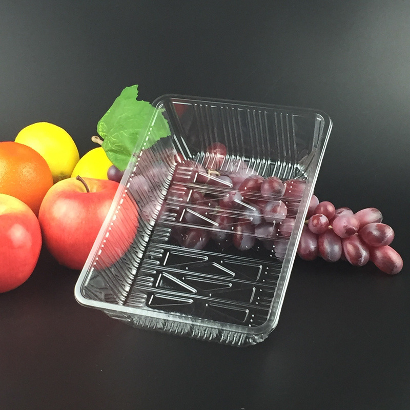 1813一次性盒子超市水果蔬菜肉类保鲜盒塑料盒子 鸡蛋包装盒1斤装