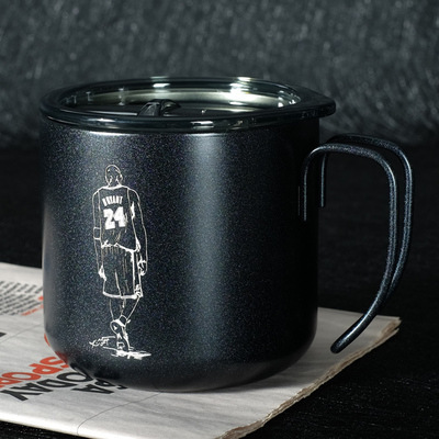 VSTEN Kobe Curry Durant Kyrie Irving Stainless Steel Industrial Wind Coffee Cup Water Cup