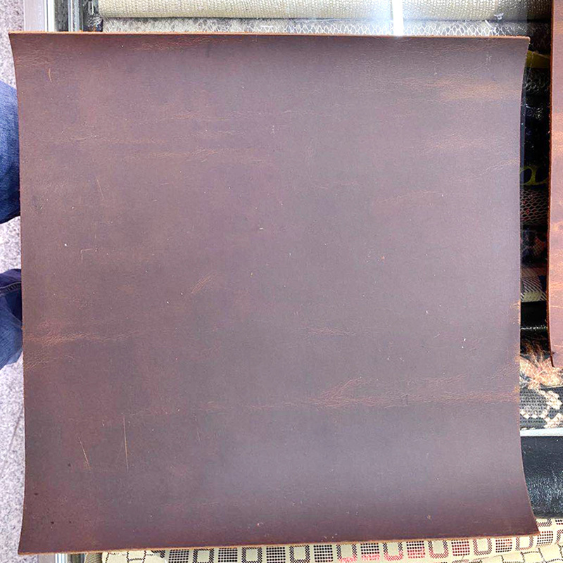 代客开料疯马皮裁片 树膏皮裁条各种规格头层黄牛皮皮革开料