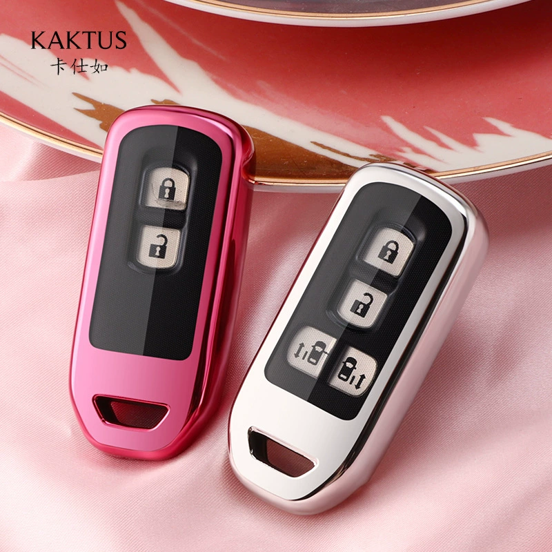 Кожаный чехол (KAKTUS) для Honda N-BOX N-One N-WGN, защитный глянцевый чехол для ключей, assorted colors