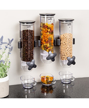 壁挂 麦片器 麦片机 三桶 燕麦机 谷物分配器 Cereal Dispenser