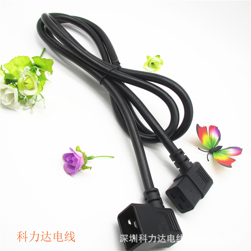 AC电源线电源延长线 C19-C20电脑主机显示器电源线三芯厂家直销