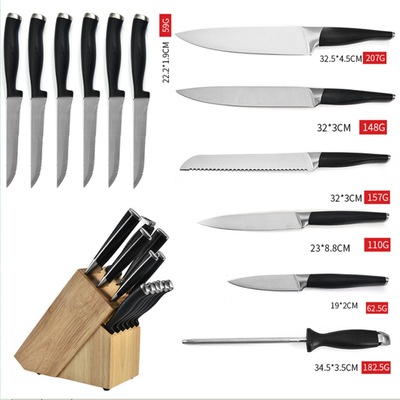 Kitchen Knives Produce factory Foreign trade suit tool 13 Set of parts Steel head 8 inch cook Cleaver Steak Knife