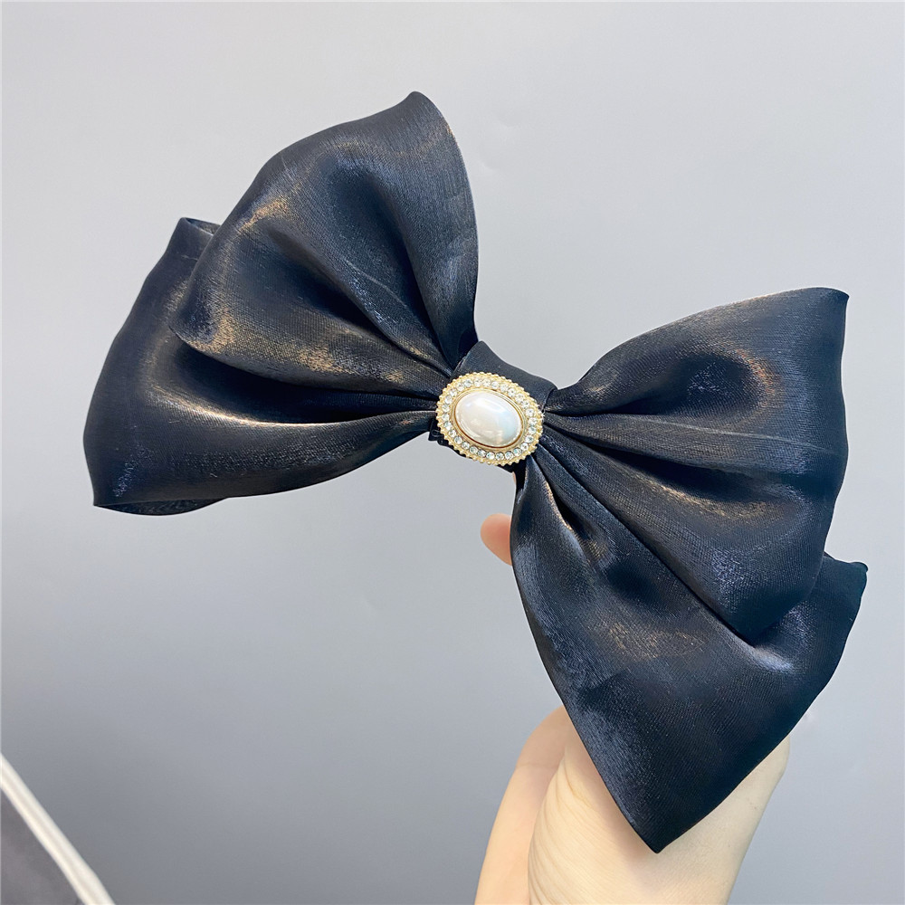 Trendy Fabric Large Double-layer Bow Hairpin display picture 5
