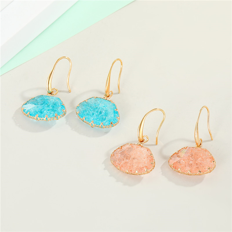 Nouvelles Boucles D&#39;oreilles Uniques En Cristal De Coquille display picture 4