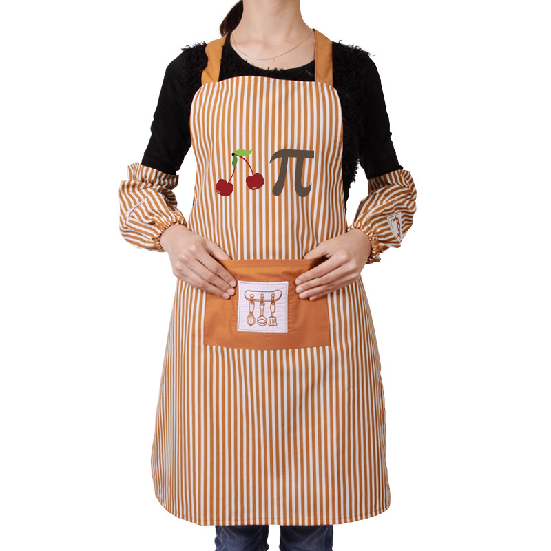 Estilo coreano de moda cocina tela delantal a prueba de aceite abrigo pareja hogar creativo cocina delantal cintura impresión personalizada