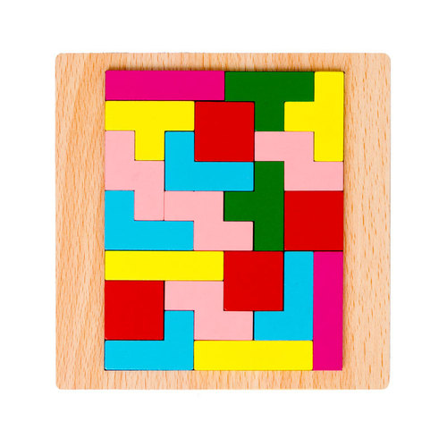 Children's early education benefits intelligence puzzle geometric shape blocks versatile fun tangram for toddlers and elementary school students 3-6 years old