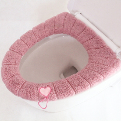 加厚马桶坐垫毛绒提手马桶圈北欧风马桶套坐便垫马桶垫源头工厂
