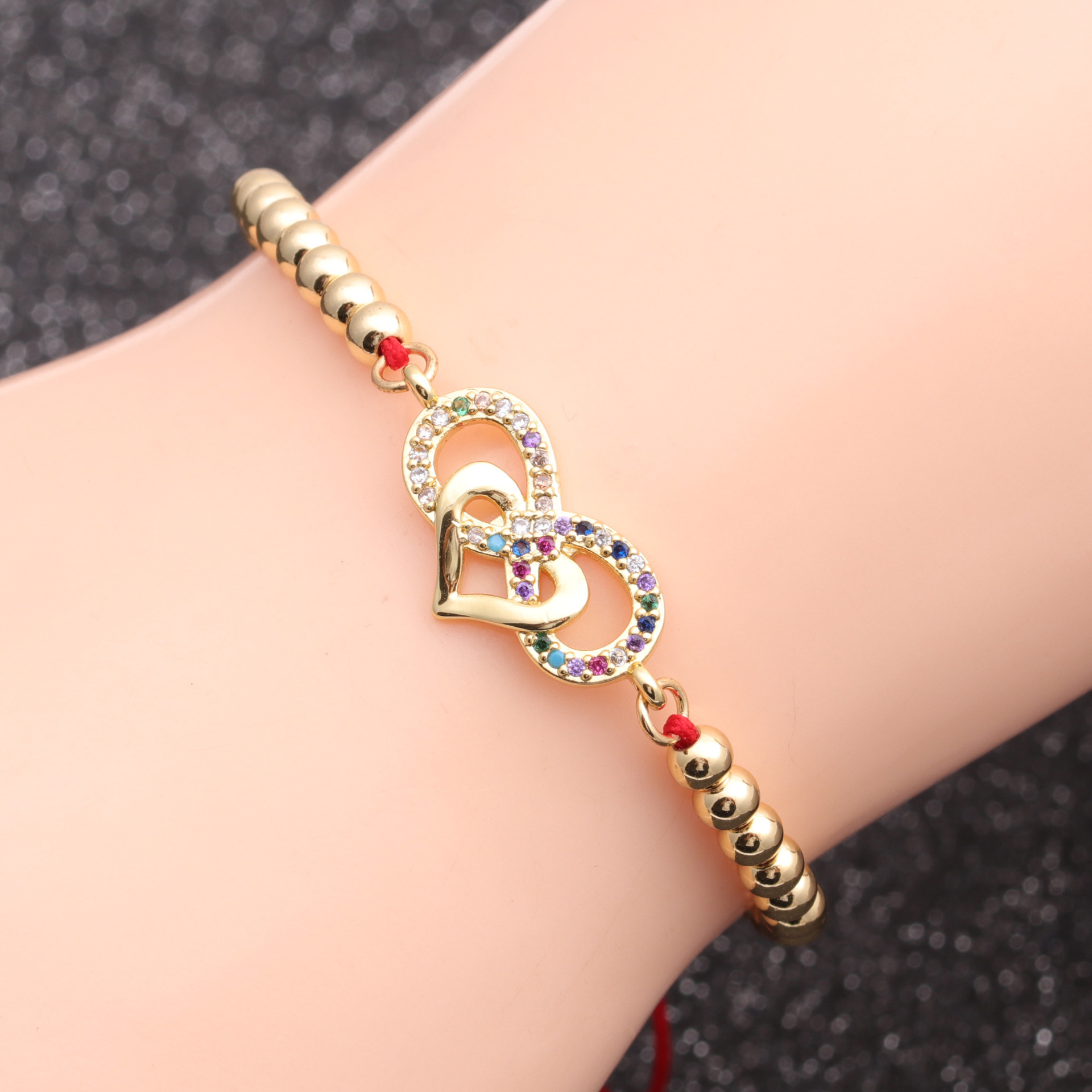 new copper love evil eye bracelet