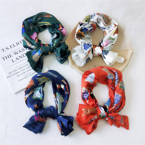 90 square large square scarf women's new spring and autumn Korean gauze scarf versatile shawl temperament decorative thin scarf