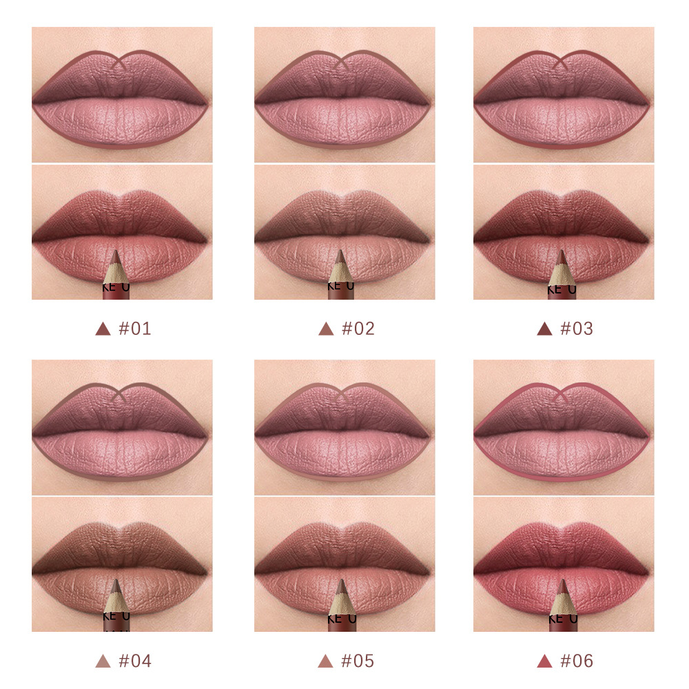 Casual Solid Color Wood Lip Pencil display picture 7