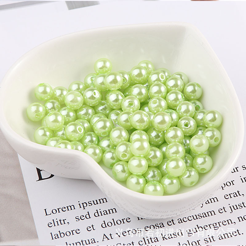 3-10mmカラーピアスabsパールミックスdiy手作りビーズブレスレットアクセサリーアクセサリーホワイトベージュ