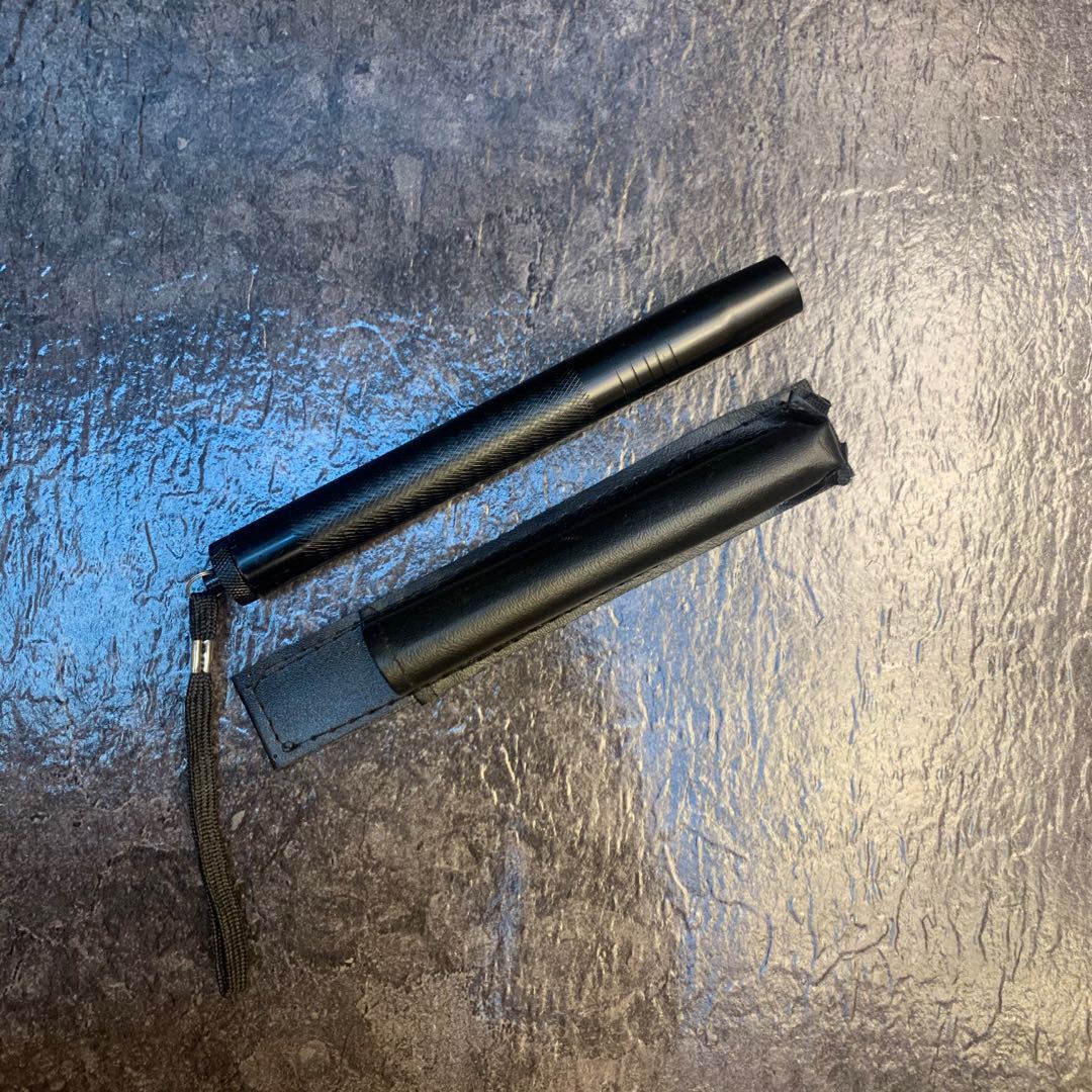 黑三节甩棍防身武器可伸缩户外用品武术女子防身随身可带