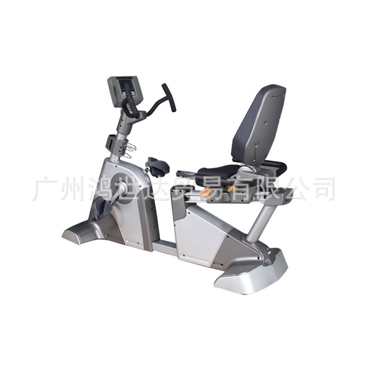卧式电动磁控商用懒人背靠式智能健身车批发