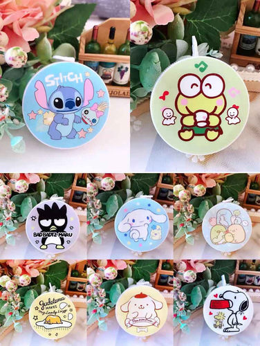 Cartoon cute little tape measure soft ruler Kuromi portable measuring ruler clothes waist measurements meter ruler 1.5 meters ruler