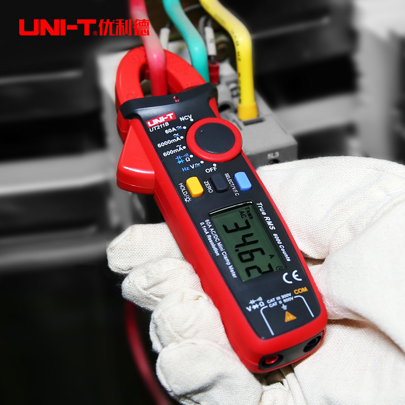 钳形表数显表电流表电阻交直流温度电压勾表数字万用表