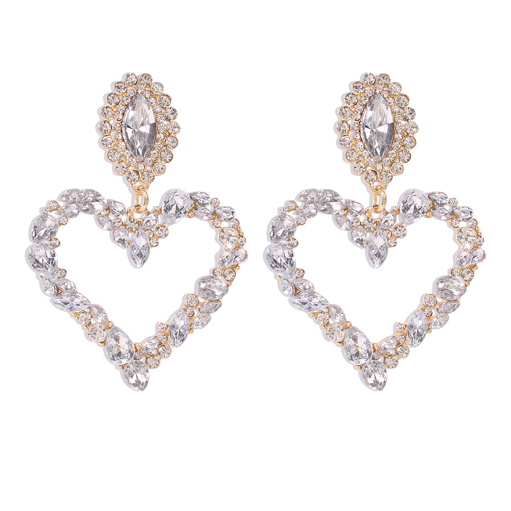 36g Weight No Inlaid Inlay Material Earrings Classification Housewarming, Anniversary, Business, Wedding, Travel, Birthday Occasion Alloy Material Geometric Pattern Women'S Gender Exaggerated, Fashion Style White Color Exaggerated Fashion Geometric Alloy No Inlaid Women'S Earrings 18