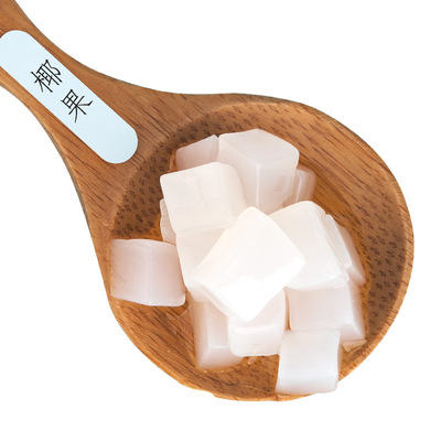 奶茶豆专用椰果果粒果然原料原味商用水晶果椰见标签小袋装包装即|ru