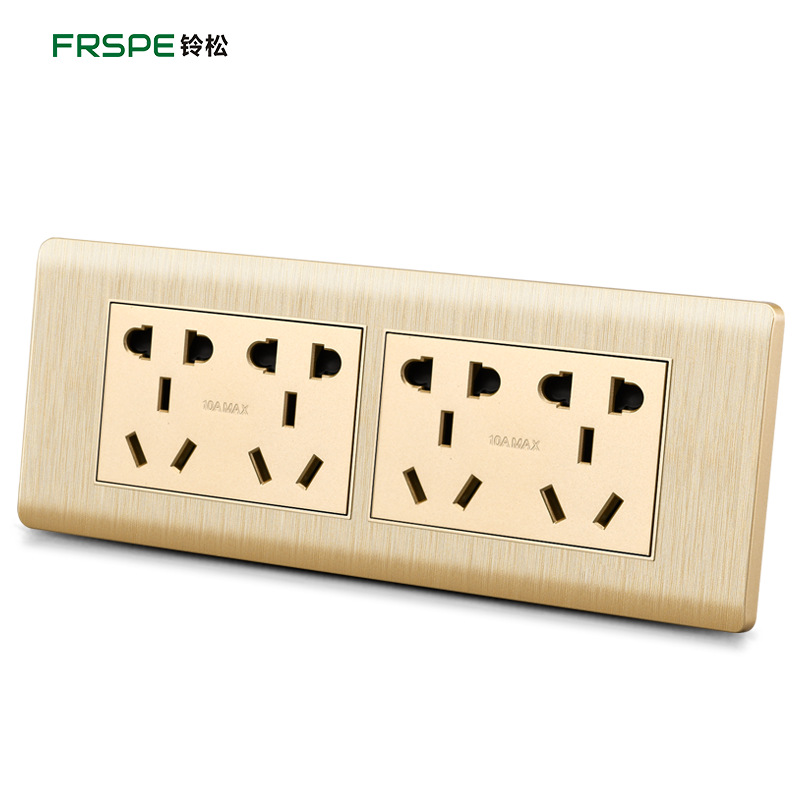 118 tipo de pared interruptor de toma de corriente del hogar panel de interruptor de cuatro posiciones 20-agujero socket fábrica al por mayor