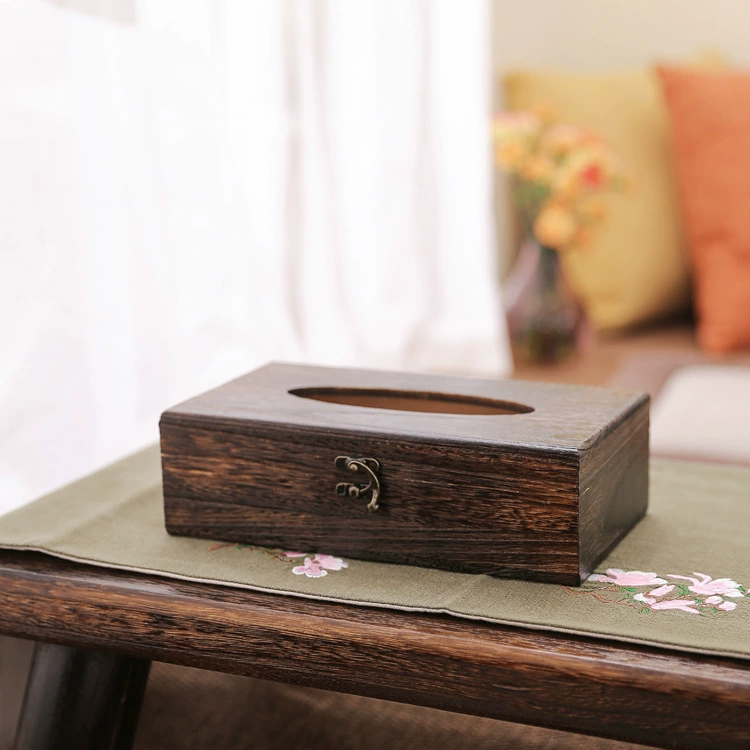 Фабрика деревянная коробка ткани Ресторан деревянная коробка ткани бытовой туалет коробка ткани туалетная бумага коробка простой ткани