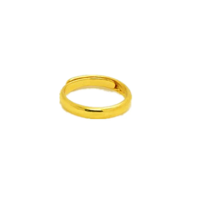 Brass ring, glossy accessory for men and women, does not fade, for beloved