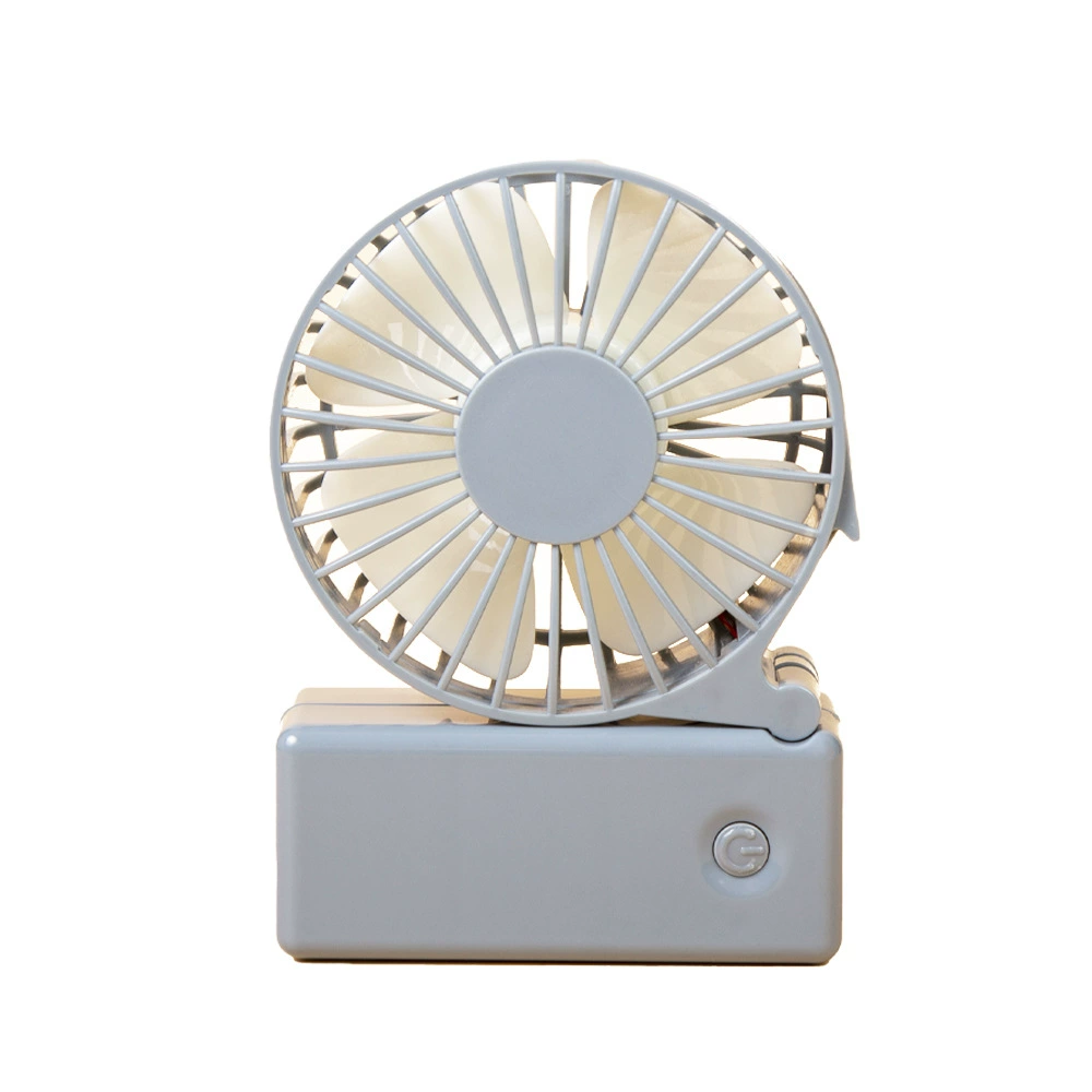 Handheld folding air fan, portable battery
