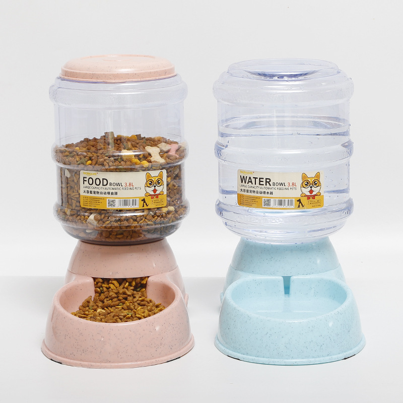亚马逊新款宠物自动续水大容量喂水器猫猫狗狗自动喂食器宠物用品