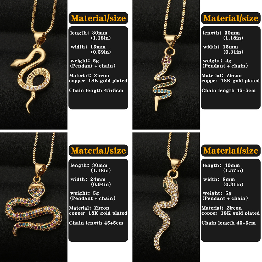 Fashion Exaggerated Snake Necklace display picture 23