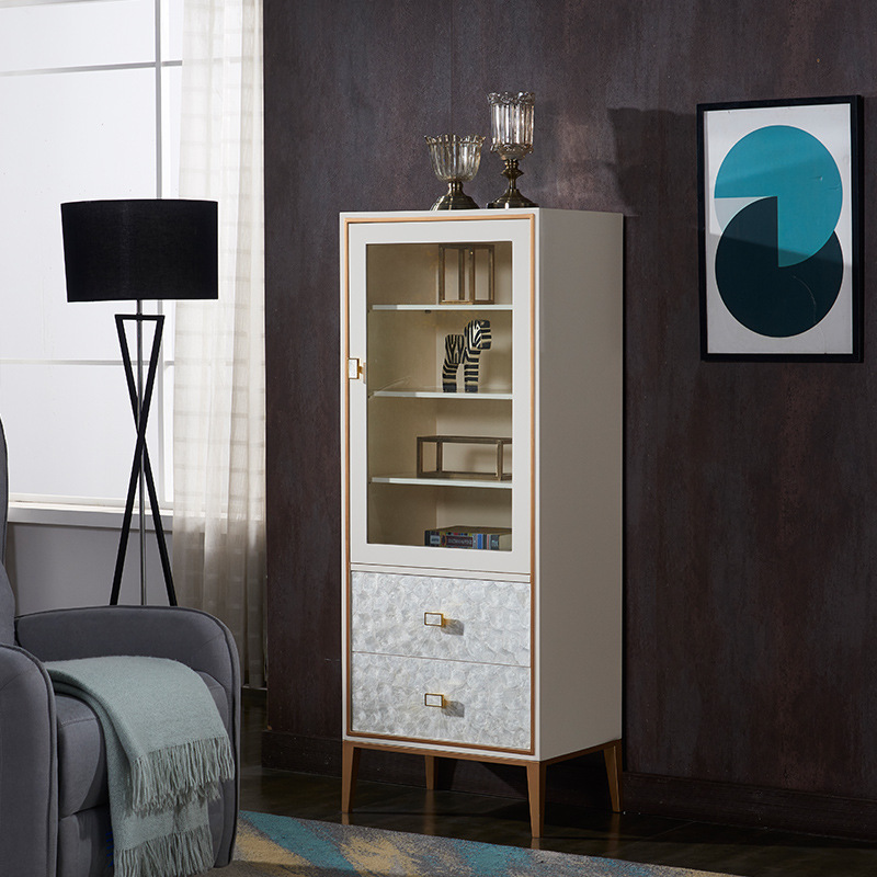 轻奢电视柜边柜组合简约现代立柜现代单置物柜小户型酒柜储物柜