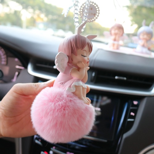 Car rearview mirror car interior decoration pendant cute Annie cartoon pendant car decoration pendant car accessories for women